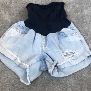 Distress Maternity Short
